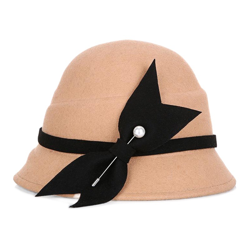 Sombrero Otoño e Invierno Nuevo estilo coreano estilo japonés lana pura de las mujeres en forma especial cálido sombrero de moda sombrero de fieltro hecho a mano al por mayor image 1