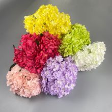 5头法国绣球仿真花婚庆婚礼堂用花高级感把束绣球婚礼手捧花假花