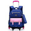 Cross border new pattern pupil pull rod schoolbag Capacity 6 pull rod knapsack Water splashing Manufactor On behalf of