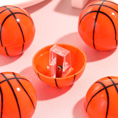 Creative basketball-shaped cross-border single-hole pencil sharpener gift student supplies pencil sharpener student prize manufacturer wholesale
