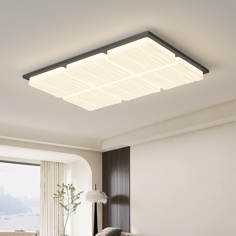 [Selección estricta] lámpara de techo moderna y simple atmósfera 2025 nuevo paquete de lámparas de toda la casa iluminación principal de sala creativa