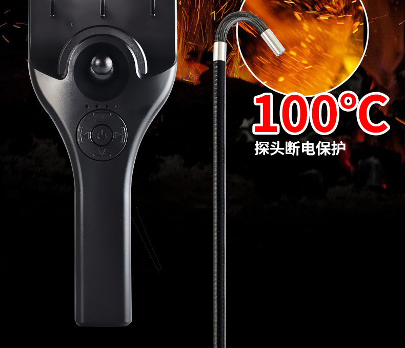 6mm 1080p HD IPS ekran 720 derece dönebilen boru oto tamir muayene 3M ultra uzun endüstriyel endoskop kamera