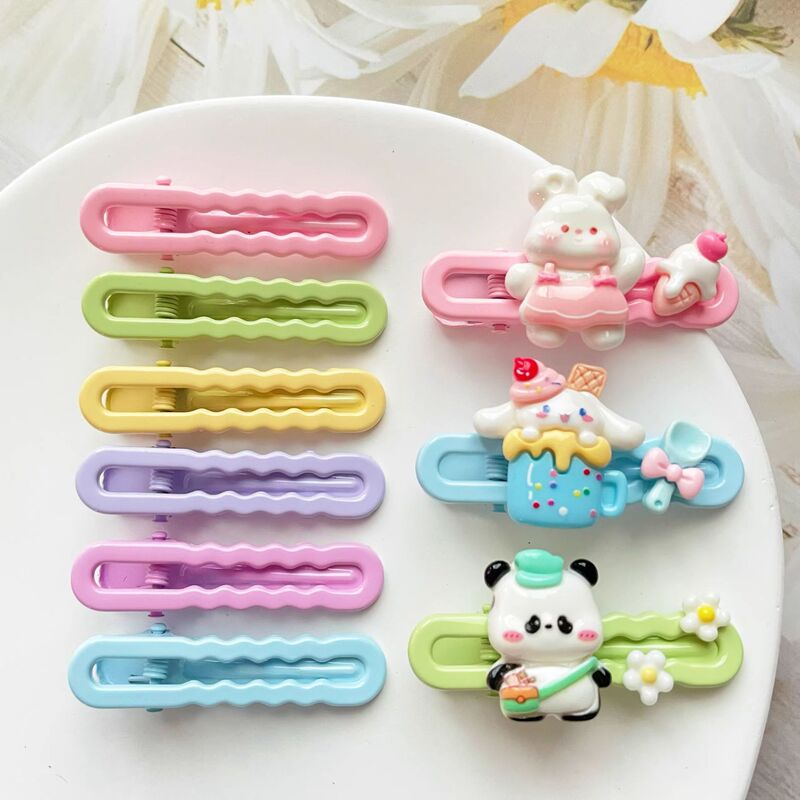 5cm Macaron Glossy Wave Clip Duckbill Clip Oval Children's Bangs Hair Clip DIY Material Accessories Cream Glue 5cm Macaron Glossy Wave Clip Duckbill Clip Oval Children's Bangs Hair Clip DIY Material Accessories Cream Glue