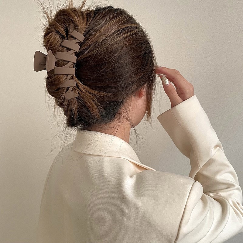 Pinza de pelo grande irregular de acrílico de estilo coreano elegante clip de tiburón grande updo clip de pelo nuevos accesorios para el cabello de alta calidad