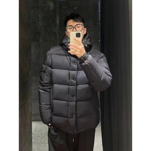 Mengjia New Matte Fog Short Thickened Warm Hat M Down Jacket for Men and Women Couple Jacket