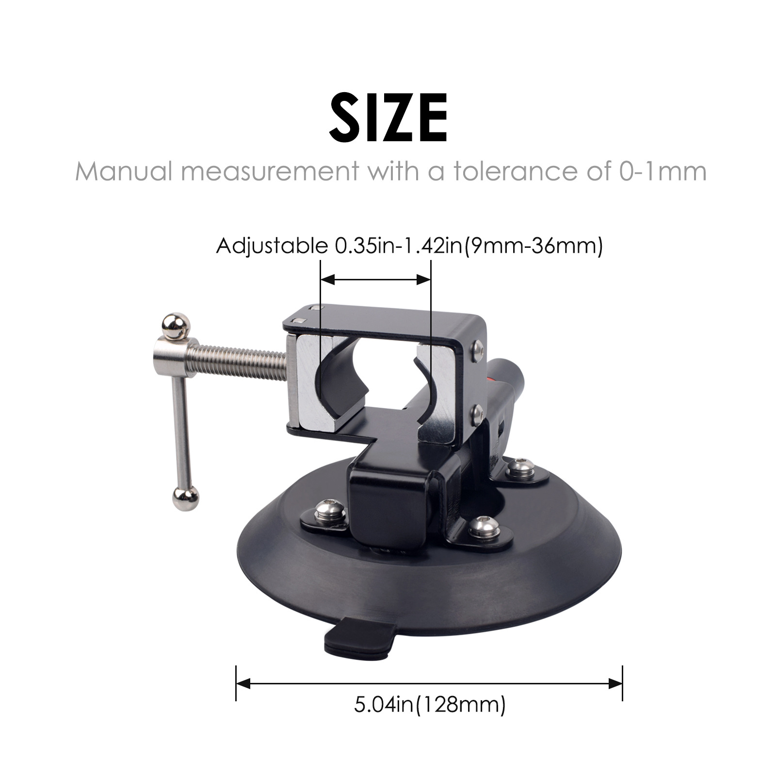Universal Flagpole Bracket with Suction Cup Kit Suitable for All-Terrain Vehicles Utv Jeep Wrangler European and American Style