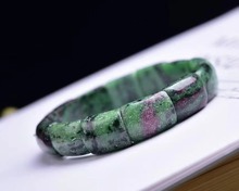新款天然红绿宝手镯 尺寸14*16*6mm左右 优雅大方 高贵典雅