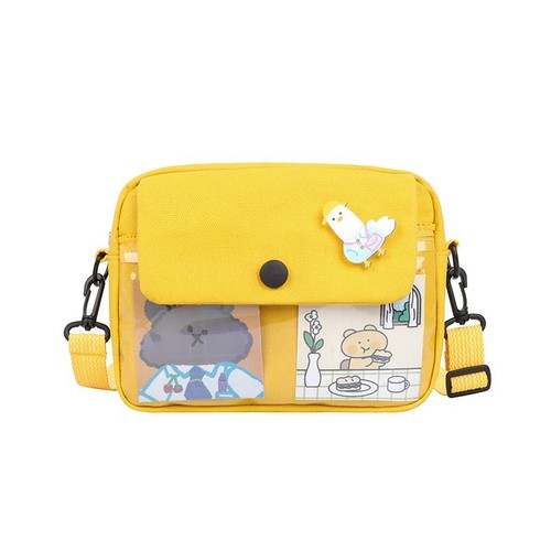 Cross-border wholesale cute canvas small bag for women  new design crossbody bag Insta phone bag shoulder bag