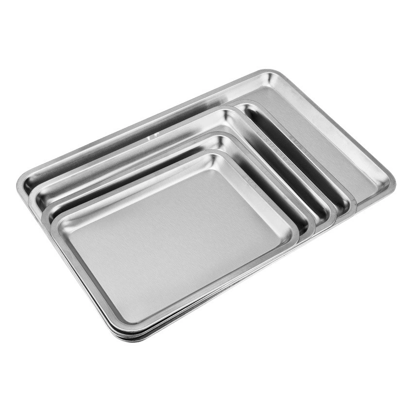 Квадратная плита из нержавеющей стали прямоугольный поднос Отель Ресторан тарелка блюдо барбекю магазин колбасный порошок ГЛУБОКАЯ ТАРЕЛКА водяная вареник тарелка