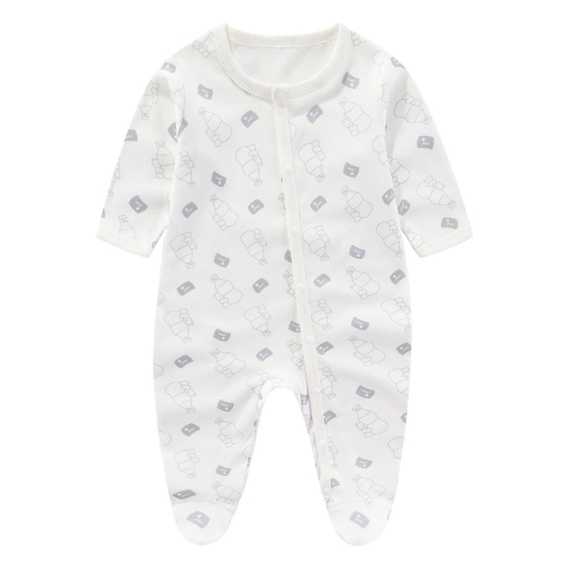 Bebé mono puro algodón recién nacido Ropa primavera y otoño verano niño mameluco recién nacido mameluco clase un monje ropa