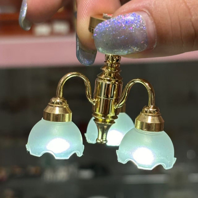 1��12dollhouseŷʽ΢������LED��������ͷ���̨��ģ��������