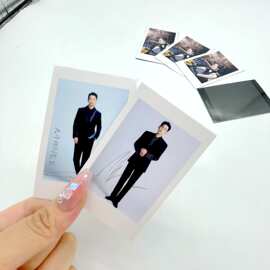 真人明星照片拍立得定制爱豆毕业照生日礼物三寸小卡片lomo卡定做