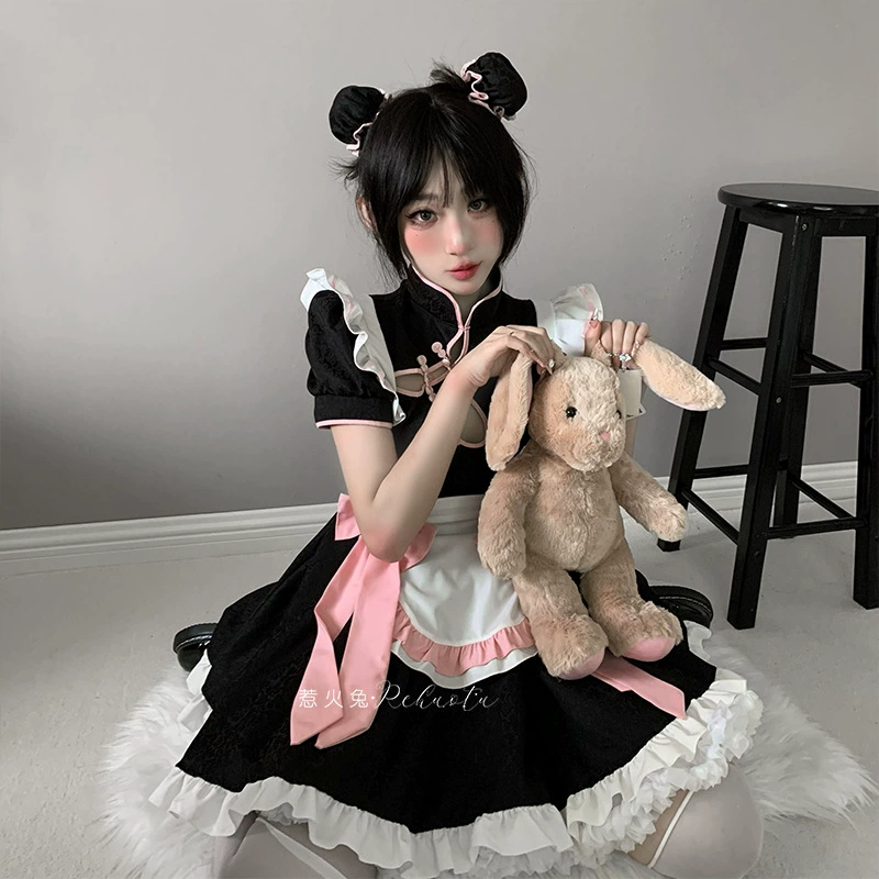 Платье, японский комплект, кимоно, сексуальный костюм, стильLolita, китайский стиль