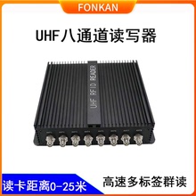 RFID超高頻八通道讀卡器R2000芯片網口串口UHF讀寫器倉庫管理