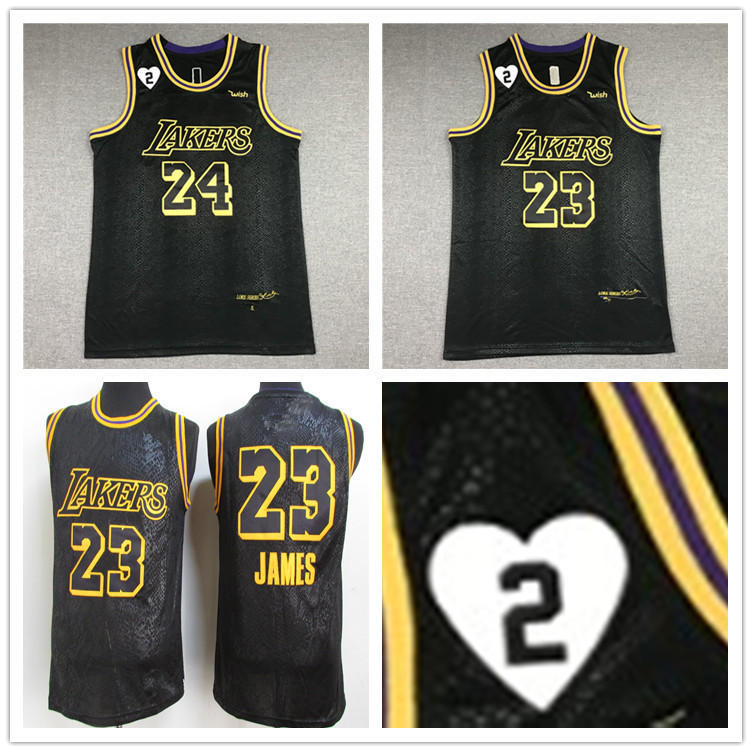 Lakers 24 # Kobe 23 James Gigi No. 2 Love Mark Commemorative Edition Basketball Uniform