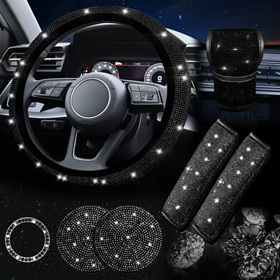belt cover car cup — Steering wheel cover - black-38cm