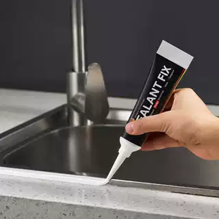 黑色玻璃胶防水防霉厨卫密封胶黑胶填缝胶门窗马桶水槽专用封边胶