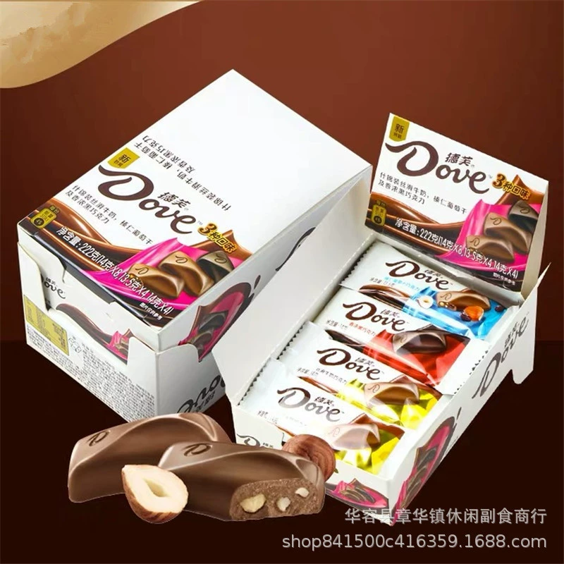 Шоколад Dove 224г коробка 14г*16 оптовый шелковистый молочный шоколад конфеты конфеты рождественские подарки