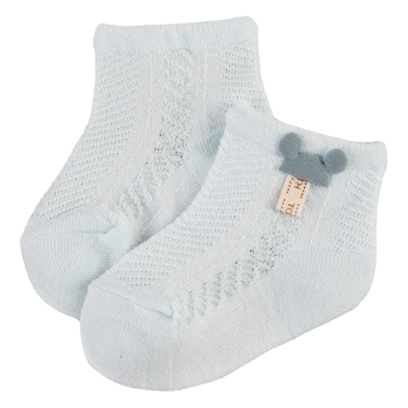 Calcetines de bebé calcetines de malla fina de verano algodón peinado bebé calcetines transpirables recién nacidos niños y niñas Calcetines
