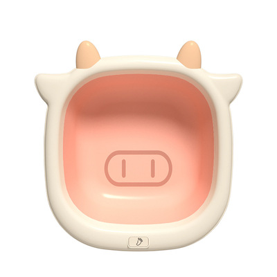 birkie婴儿脸盆儿童用品洗脸盆初生儿洗屁股卡通牛宝宝小盆|ms