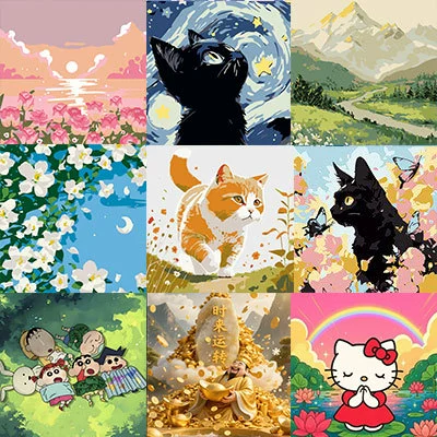 Оптовая продажа: Набор для творчества 20*20 «Цветущая природа» — раскраска по номерам для детей, декоративная живопись, серия «Сделай сам»