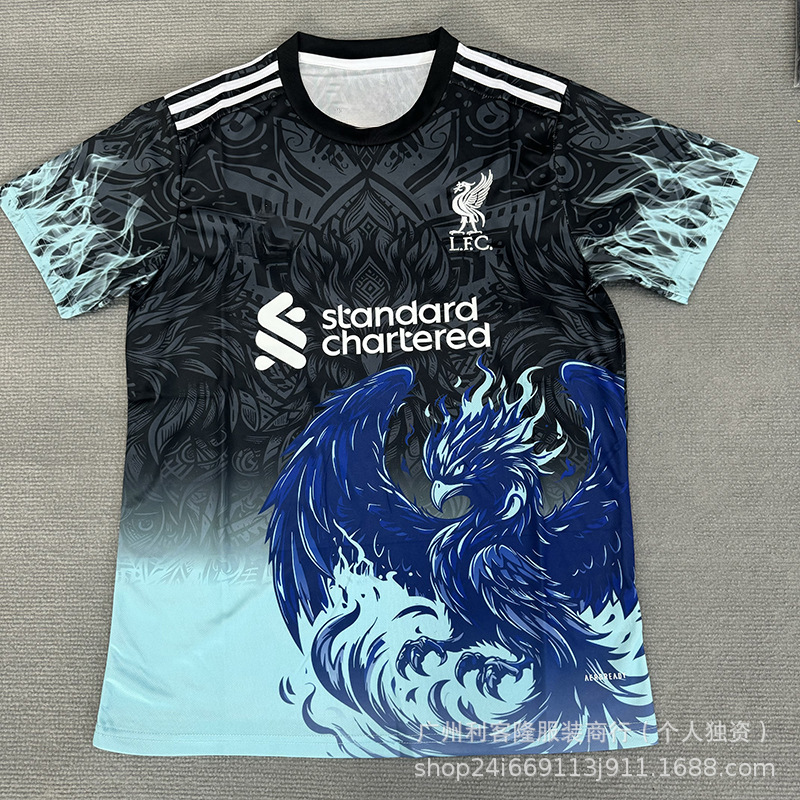 2526赛季新款足球服曼联利物浦球衣球迷版短袖t恤上衣批发可印号|undefined