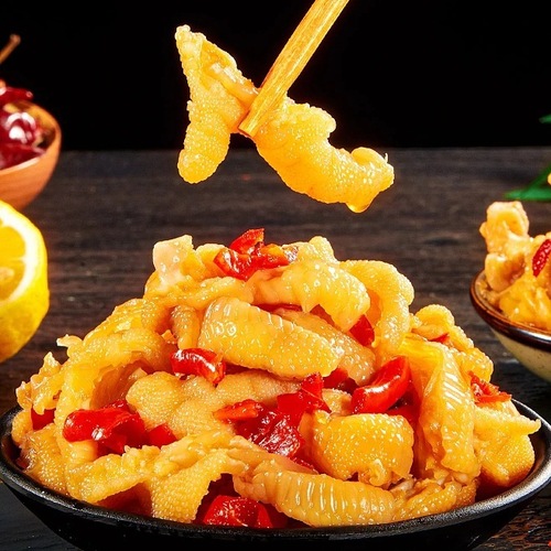 Wholesale Boneless Chicken Feet Wild Sour and Spicy Flavor 22g Full Carton 20 Bags Boneless Chicken Feet Sour and Spicy Soup Flavor Snack