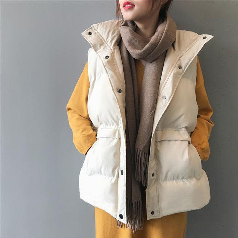 Chaleco Corto Holgado de Algodón con Plumón Estilo Coreano Otoño/Invierno 2025 para Mujer, Chaleco Versátil, Chaqueta Acolchada image 5
