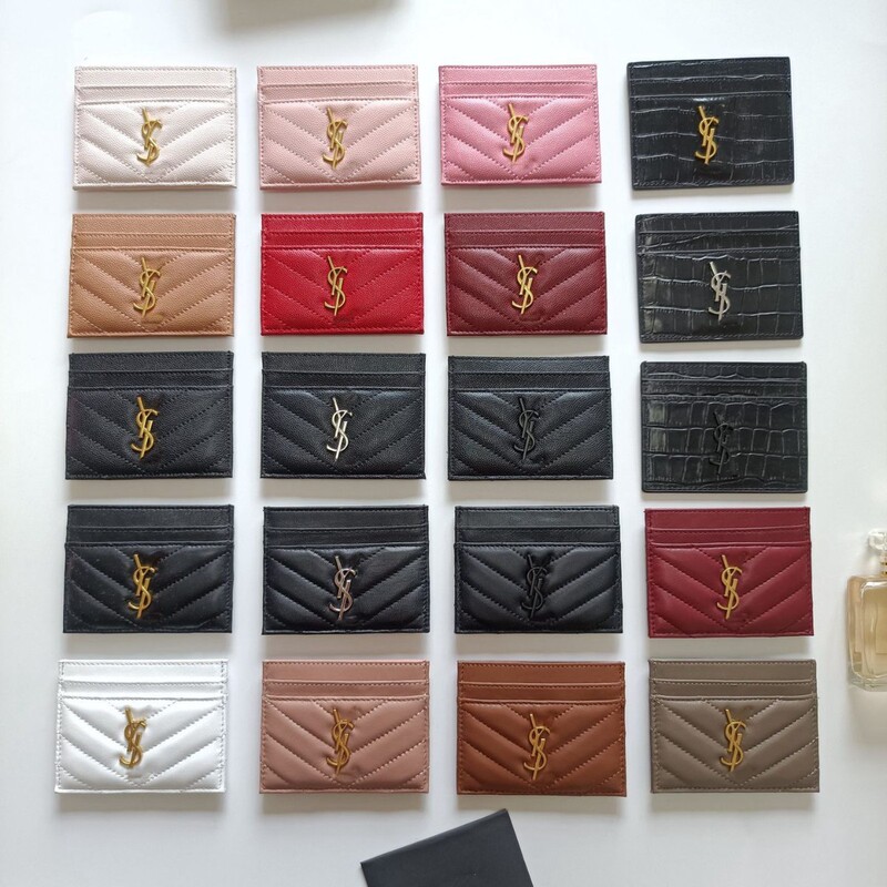 2025 Classic Card Holder Folding Women's New Large Capacity Genuine Leather Wallet Card Holder Card Slot Caviar Coin Short Style