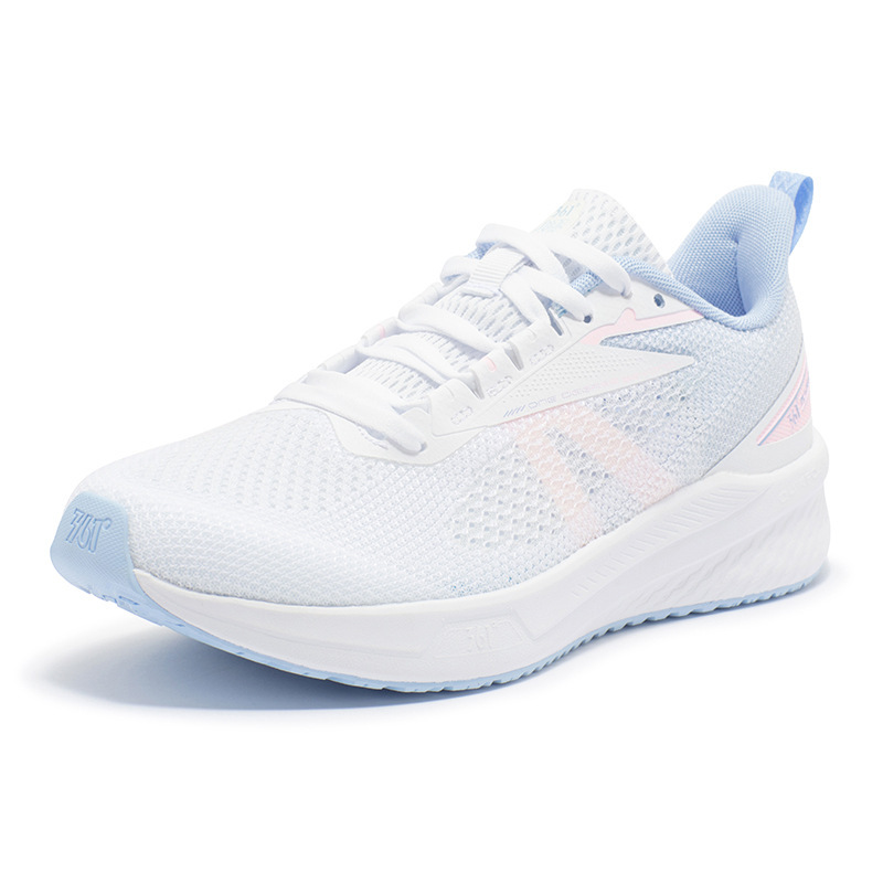 361 Degree Women's Shoes Sports Shoes 2025 Summer New Mesh Breathable Running Shoes White Easiest for Match Shoes Casual Running Shoes