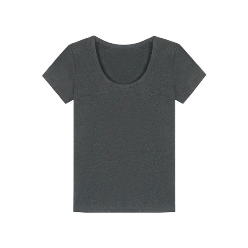 U-Neck Versatile Short-Sleeve T-Shirt for Women, 2025 Summer—Slimming, Body-Skimming, True-Shoulder Base Layer Perfect for Students and Trendsetters