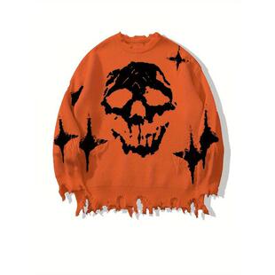 B 51522 Skeleton Jacquard Sweater ���t�Ứë��
