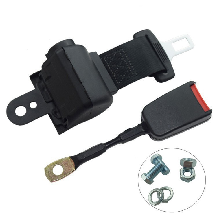 Cart Seatbelt Automatic: Gaofe Car seat belt - semi-enclosed-retractor-20cm-steel-wire-base-full-set-of-screw-accessories