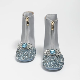 童皮鞋;水晶/水钻鞋;童皮靴