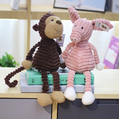 Striped Animal Hanging Plush Toy, New Striped Animal Plush Rabbit Figure, Grabber Doll Gift, Wholesale