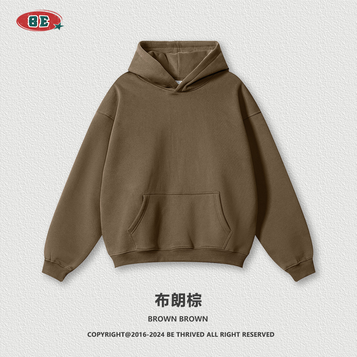 Be Hombres| 2025 invierno marca de moda americana de color sólido con camiseta encapuchada de terciopelo suelta chaqueta pantalones cortos set hombre