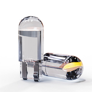 Car width indicator light T10 crystal transparent integrated LED car light COB highlight W5W license plate light reading light
