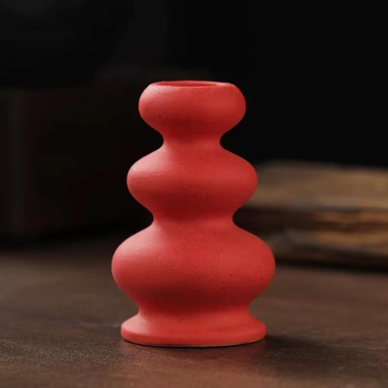 北欧ins陶磁器燭台キャンドルディナー道具ロマンチックなろうそく台家庭用食卓のデスクトップ装飾品|undefined