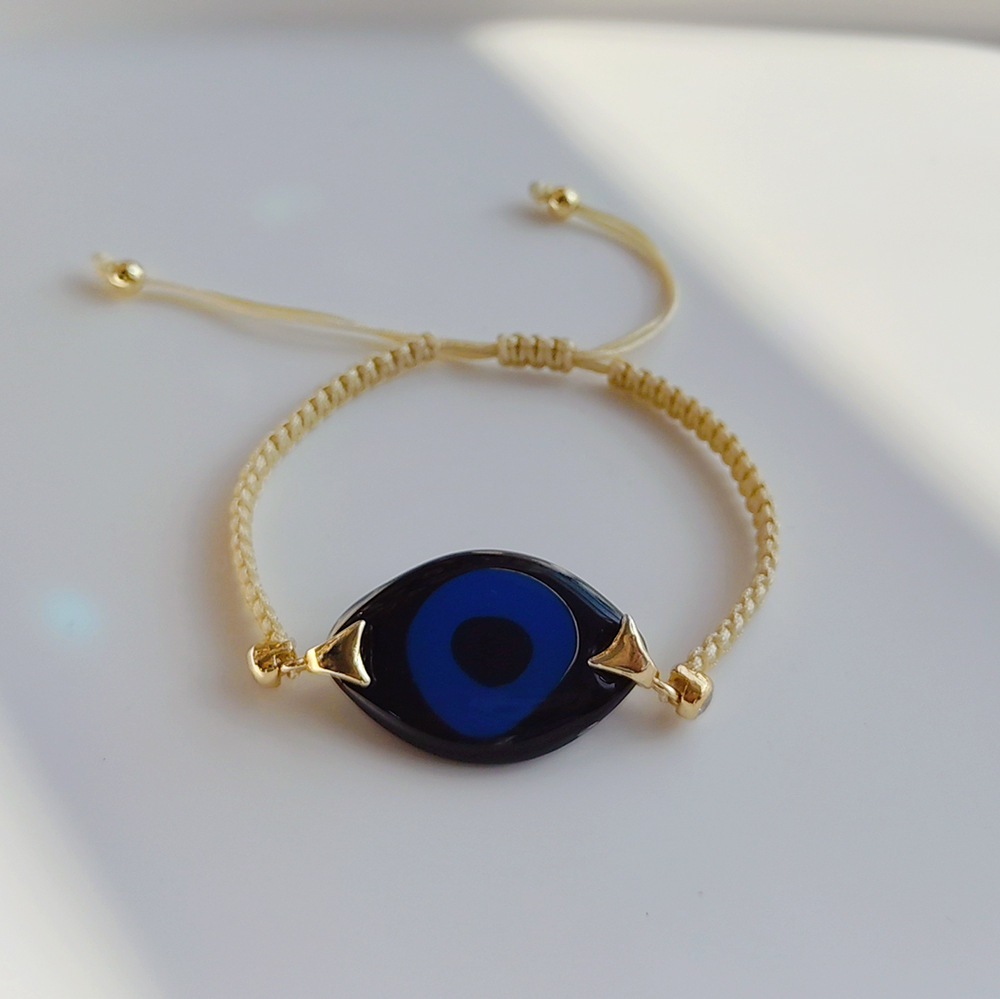Resin, Shell Material 1 Piece Ethnic Style Devil's Eye Resin Shell Women's Bracelets