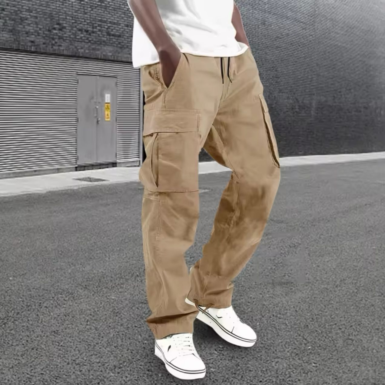 2024 Spring New Amazon Japanese Tooling Men's Casual Pants Fashionable Urban Multi-Pocket Casual Sports Pants