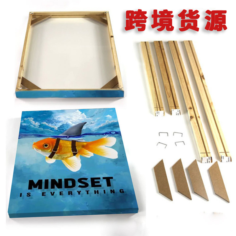 Cross-border supply decorative painting inner frame DIY assembly wooden frame digital oil painting frame detachable assembly factory wholesale Cross-border supply decorative painting inner frame DIY assembly wooden frame digital oil painting frame detachable assembly factory wholesale