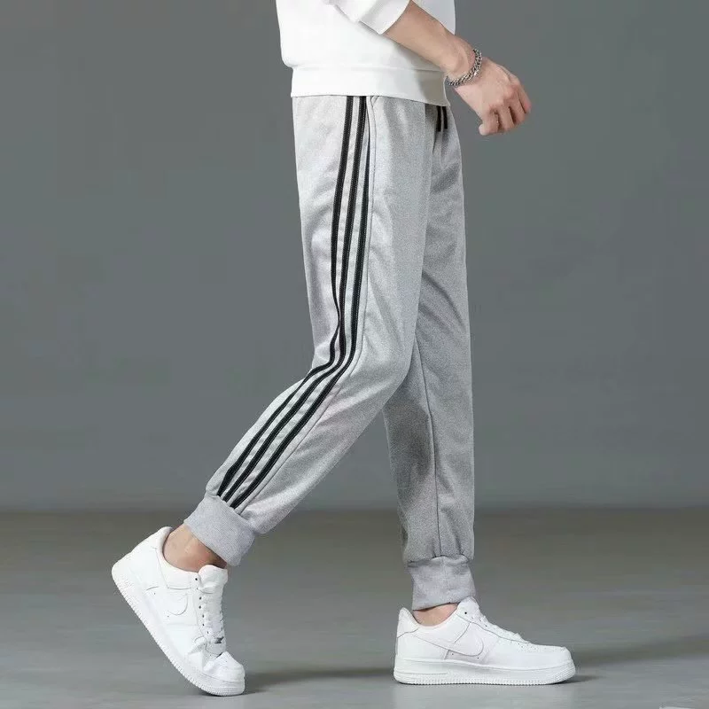 Классические casual штаны унисекс для учащихся начальных классов, летне‑осенний сезон, черный/серый, размеры S–5XL