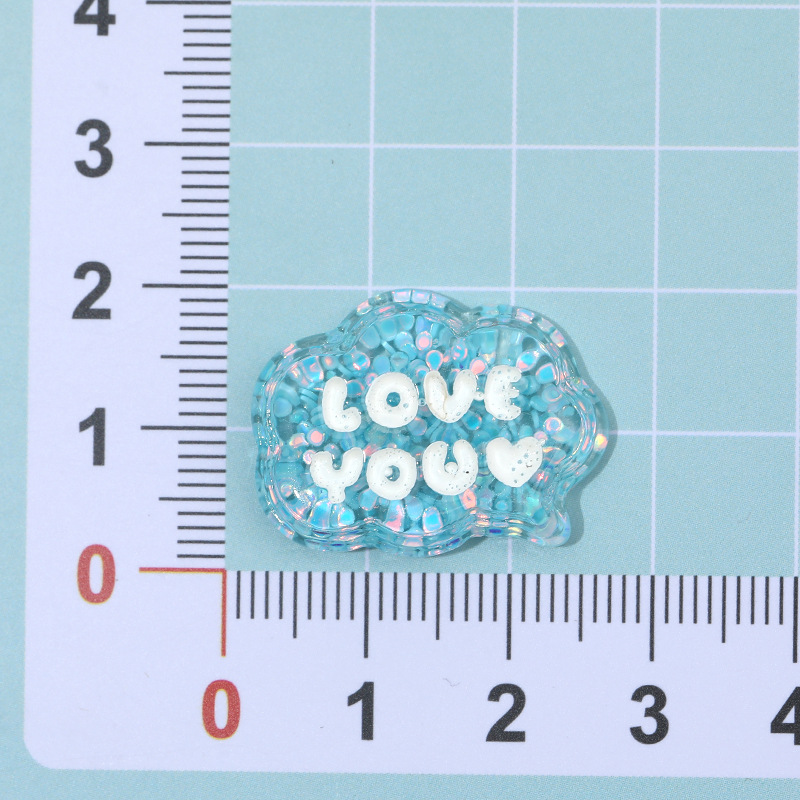 Hielo transparente brillo nube marca resina accesorios DIY joyería crema pegamento horquilla caja del teléfono colgante material al por mayor