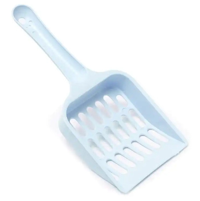 2-in-1 Metal Electroplated Iron Fine Hole Poop Mineral Tofu Sand Large Cat Litter Scoop_voghion.com