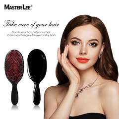 豬鬃毛按摩梳頭部保健梳塑料順發氣墊梳子美發造型梳子工廠批發