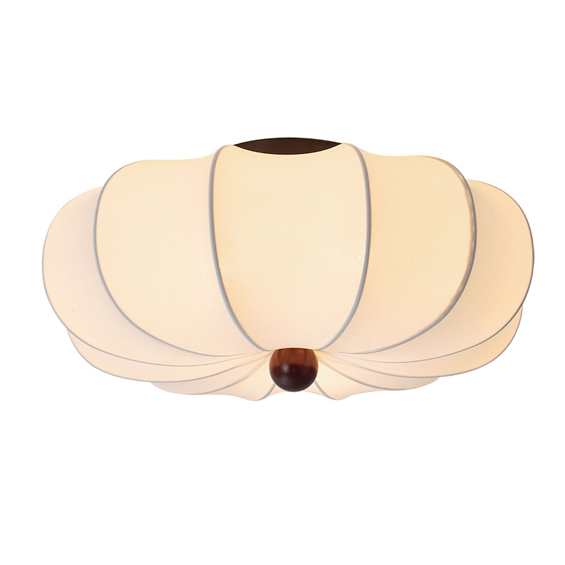 Luz de techo de seda medieval estilo japonés dormitorio comedor retro Zen nuevo estilo chino Zhongshan luz de techo 357L