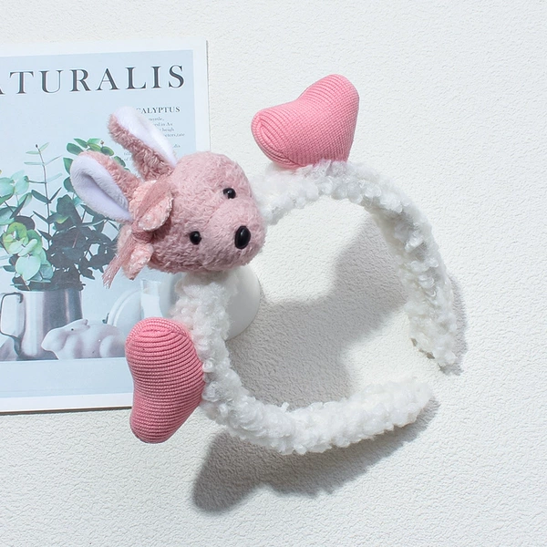 White Care Bear Headband FG28-01
