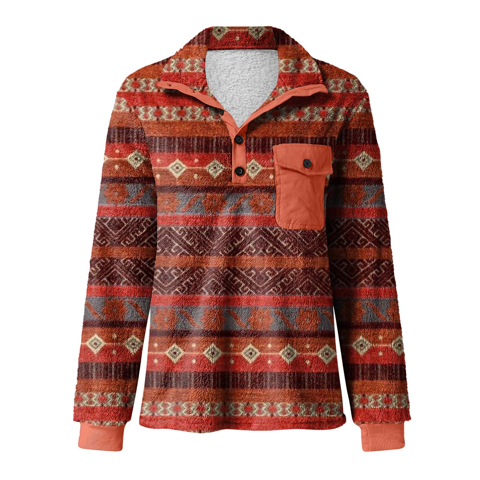 2021 Autumn/Winter New Men's Checkered Double sided Cardigan Sweater Fashion Plush jacket_voghion.com