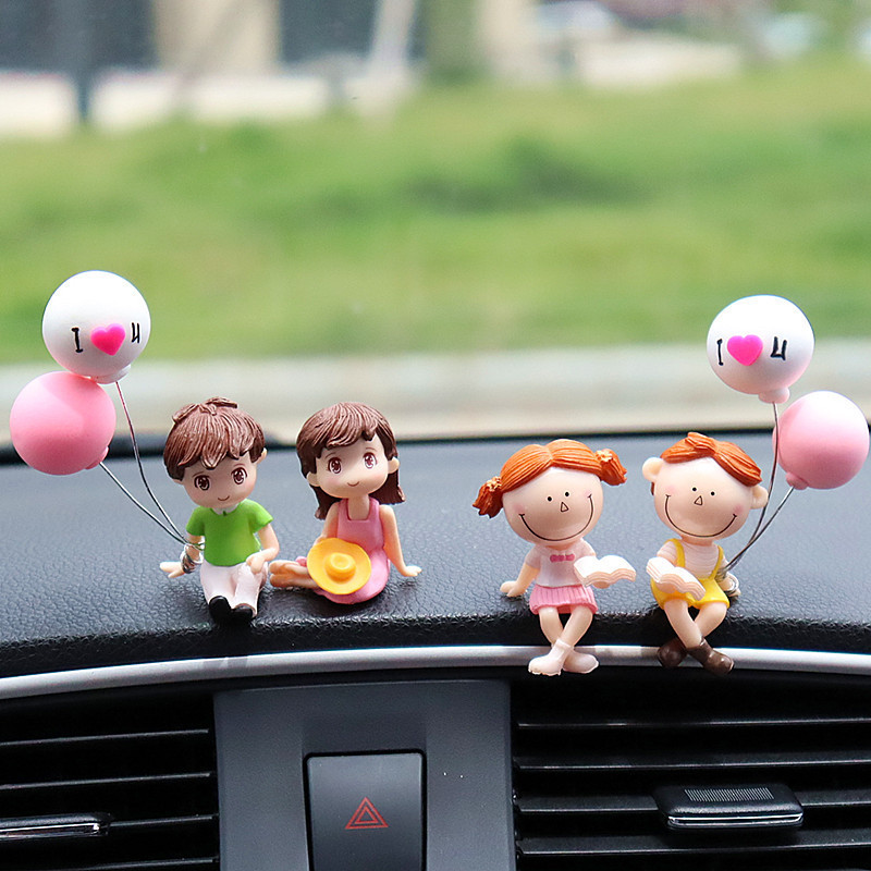Lindo regalo para niñas, decoración de coche de pareja, decoración de coche, pastel, decoración de escritorio de oficina en el hogar