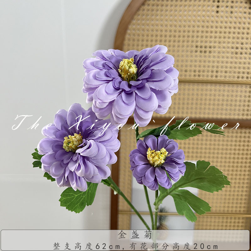 금잔화 3개 - 보라색